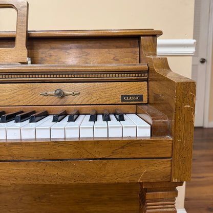 SOLD 1988 Baldwin Wood Finish Commissioned Spinet Piano