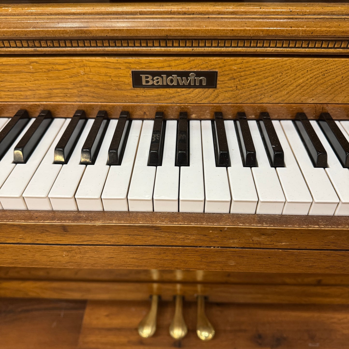 SOLD 1988 Baldwin Wood Finish Commissioned Spinet Piano