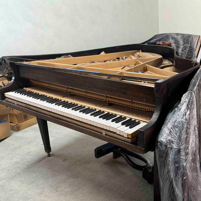 CURRENT SHOP WORK - 1863 Howard 4'8" Wood Finish Commissioned Baby Grand Piano