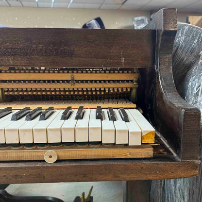 CURRENT SHOP WORK - 1863 Howard 4'8" Wood Finish Commissioned Baby Grand Piano