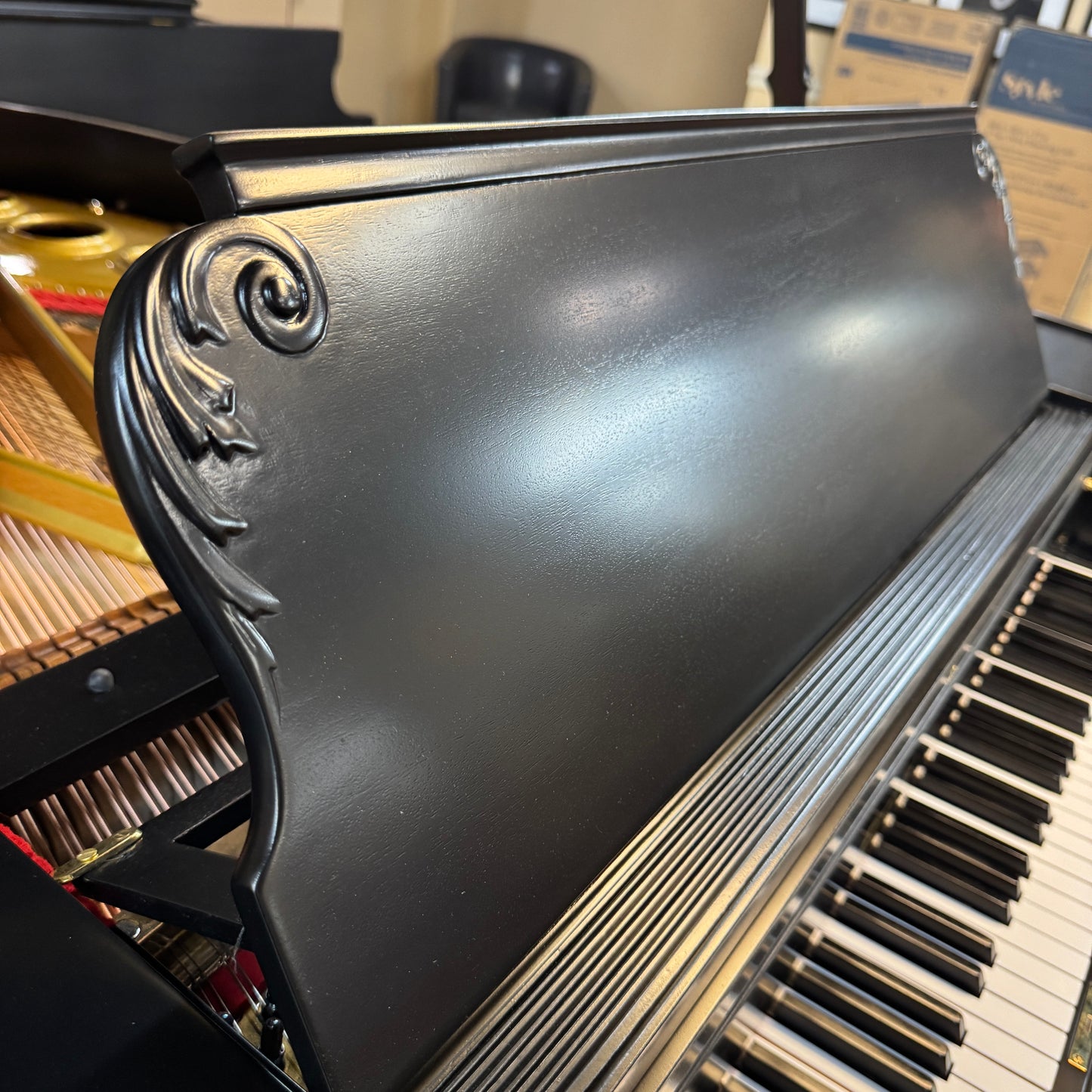 SOLD 1905 Everett Wood Finish Commissioned Baby Grand Piano