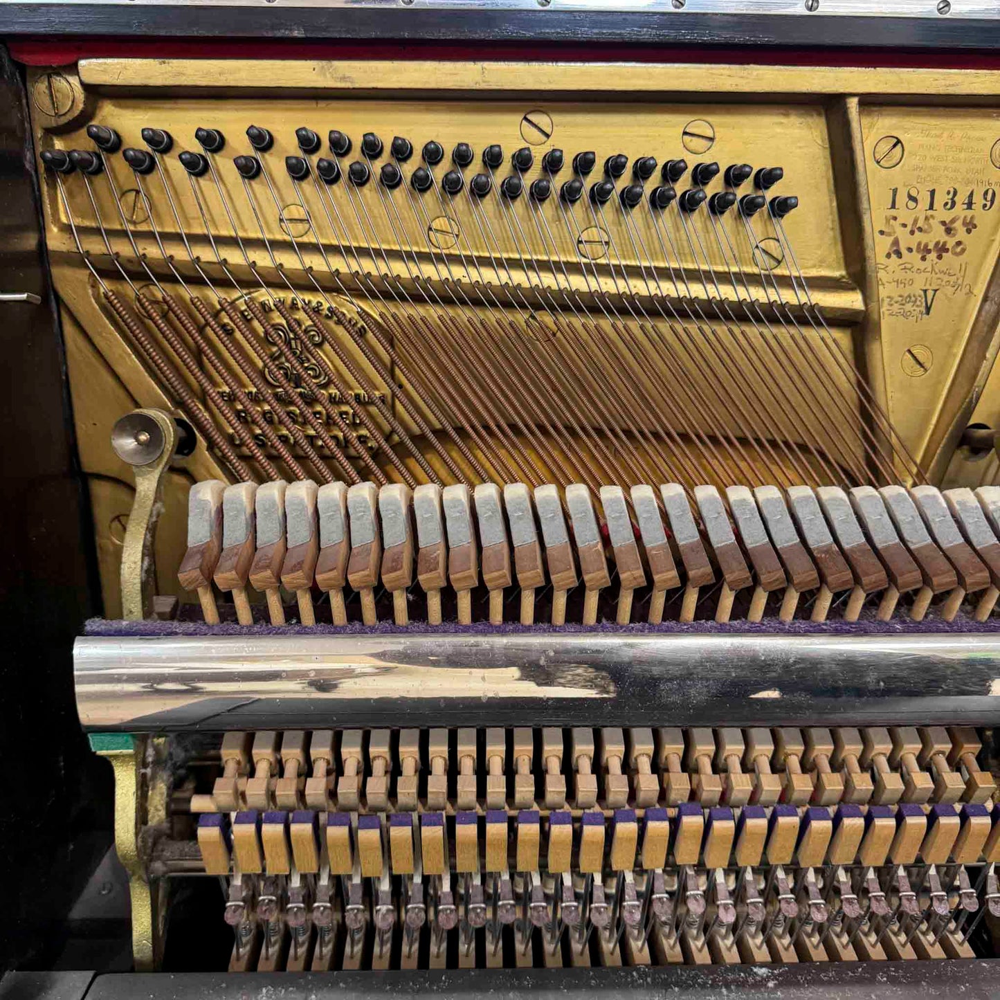 AVAILABLE TO RESTORE: CALL FOR CUSTOM PRICING - 1916 Steinway Wood Finish Upright Piano