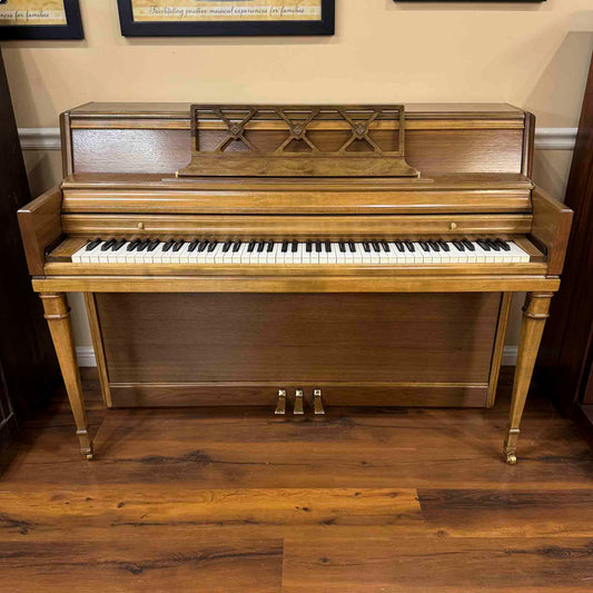 CURRENT SHOP WORK - 1966 Wurlitzer Wood Finish Commissioned Console Piano
