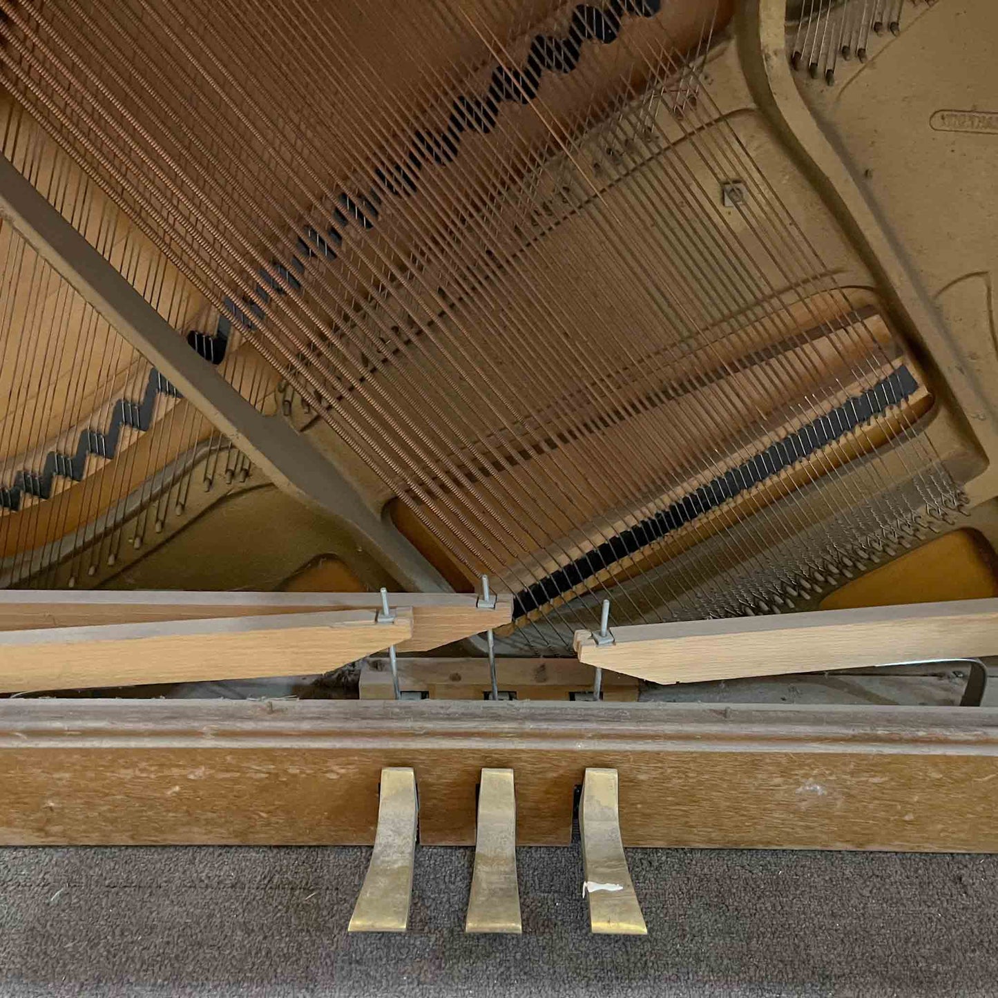 CURRENT SHOP WORK - 1966 Wurlitzer Wood Finish Commissioned Console Piano