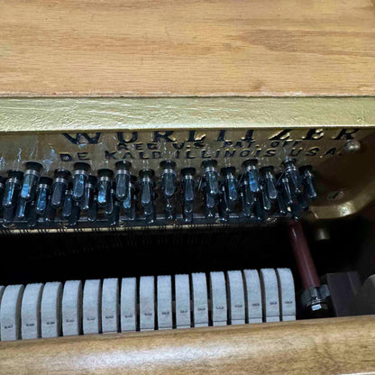 CURRENT SHOP WORK - 1966 Wurlitzer Wood Finish Commissioned Console Piano