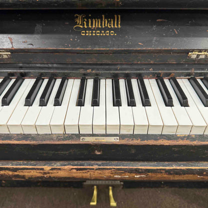 SOLD 1892 Kimball Wood Finish 51" Commissioned Upright Piano