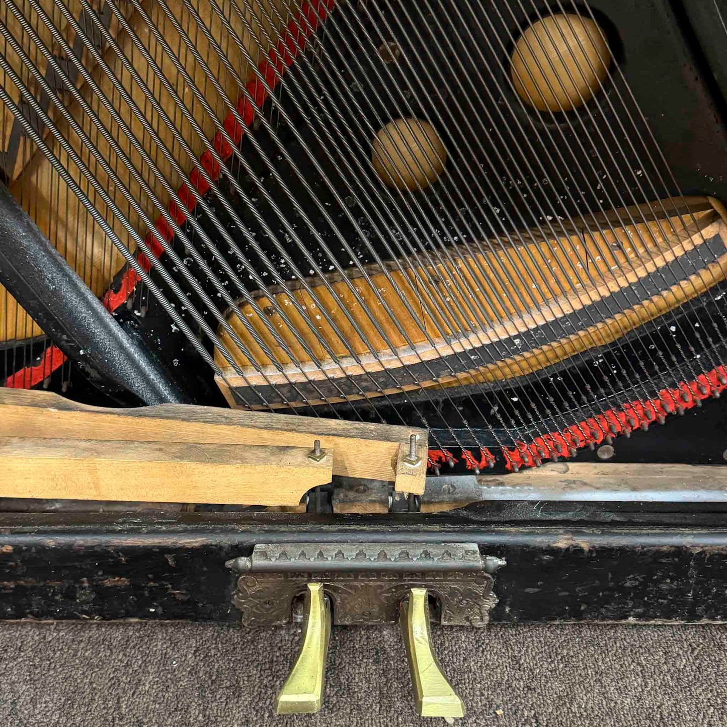 SOLD 1892 Kimball Wood Finish 51" Commissioned Upright Piano