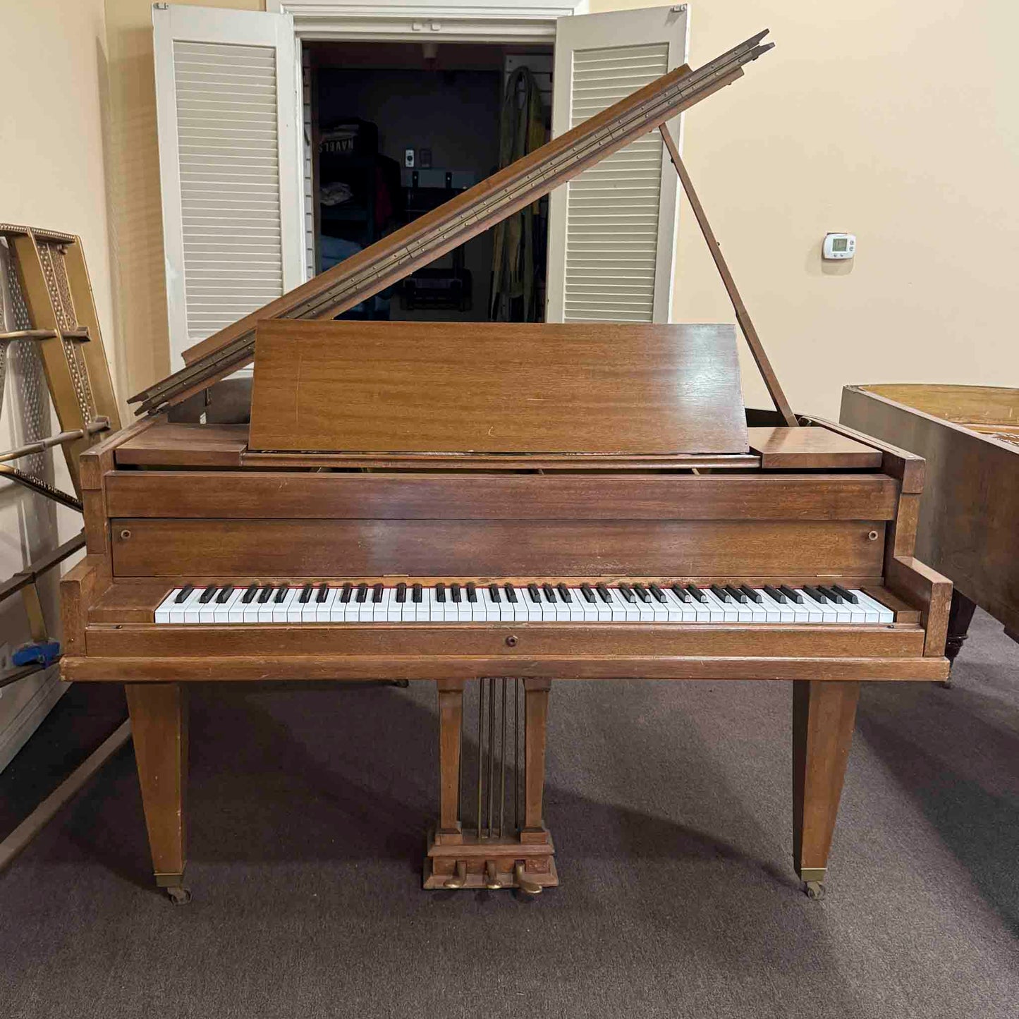 CURRENT SHOP WORK - 1923 Ivers & Pond Style 83 Wood Finish Commisioned 5' Baby Grand Piano
