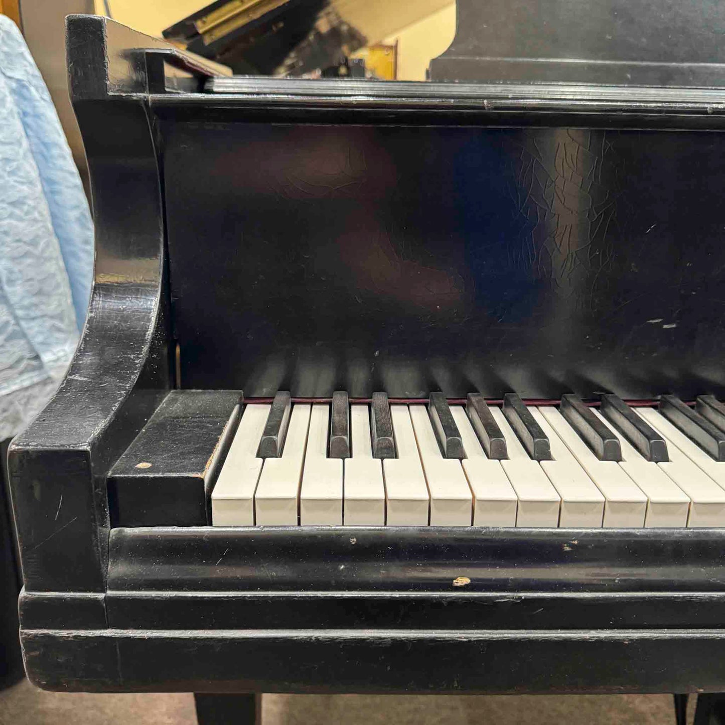 CURRENT SHOP WORK - 1948 Baldwin R 5'7" Satin Black Commissioned Grand Piano