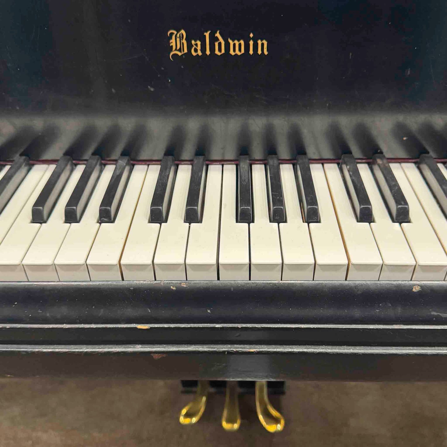 CURRENT SHOP WORK - 1948 Baldwin R 5'7" Satin Black Commissioned Grand Piano
