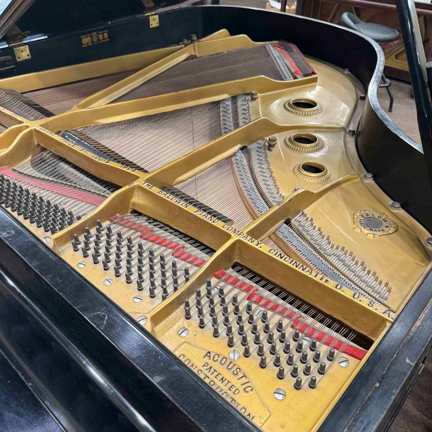 CURRENT SHOP WORK - 1948 Baldwin R 5'7" Satin Black Commissioned Grand Piano