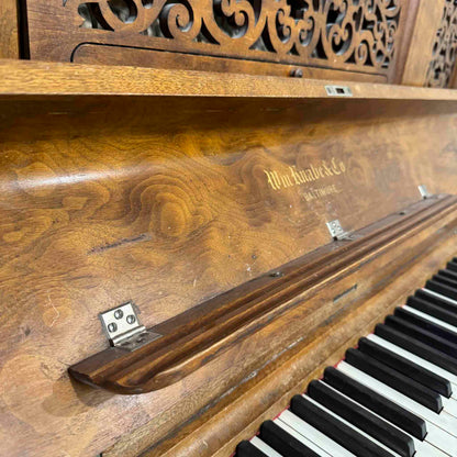 AVAILABLE TO RESTORE: CALL FOR CUSTOM PRICING - 1880 Knabe Wood Finish Upright Piano