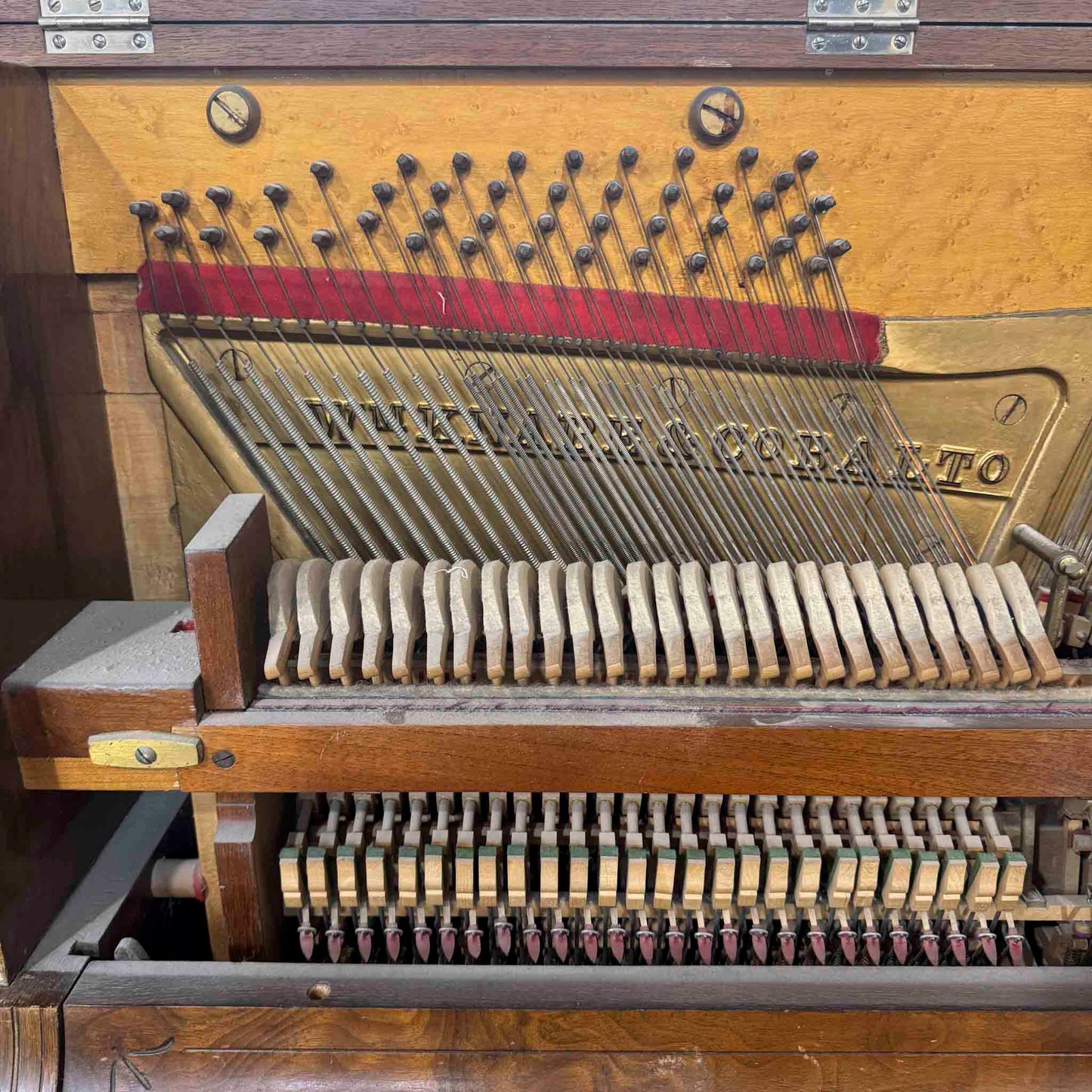 AVAILABLE TO RESTORE: CALL FOR CUSTOM PRICING - 1880 Knabe Wood Finish Upright Piano