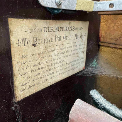 AVAILABLE TO RESTORE: CALL FOR CUSTOM PRICING - Tall Wood Finish Art Case Upright Piano