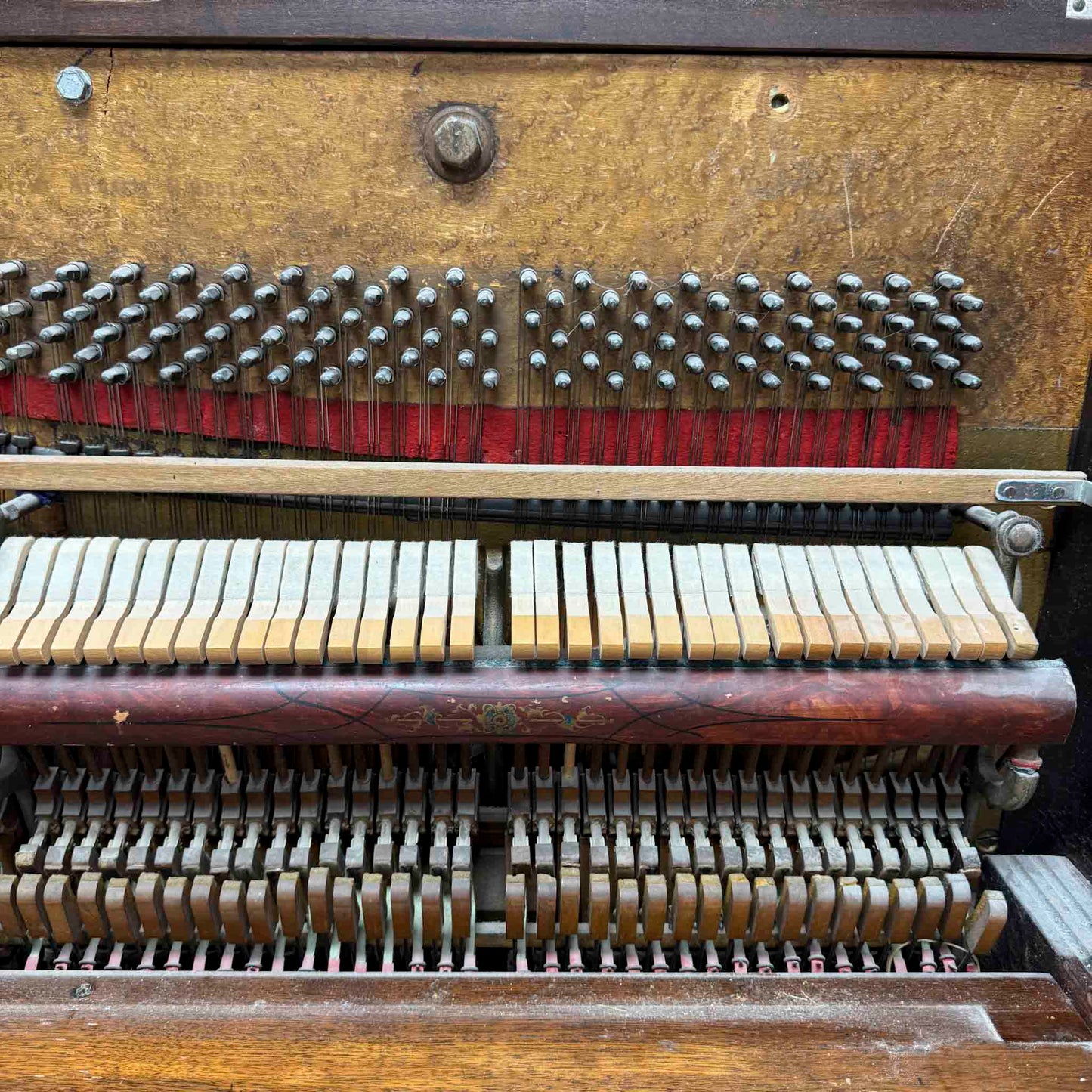 AVAILABLE TO RESTORE: CALL FOR CUSTOM PRICING - Tall Wood Finish Art Case Upright Piano