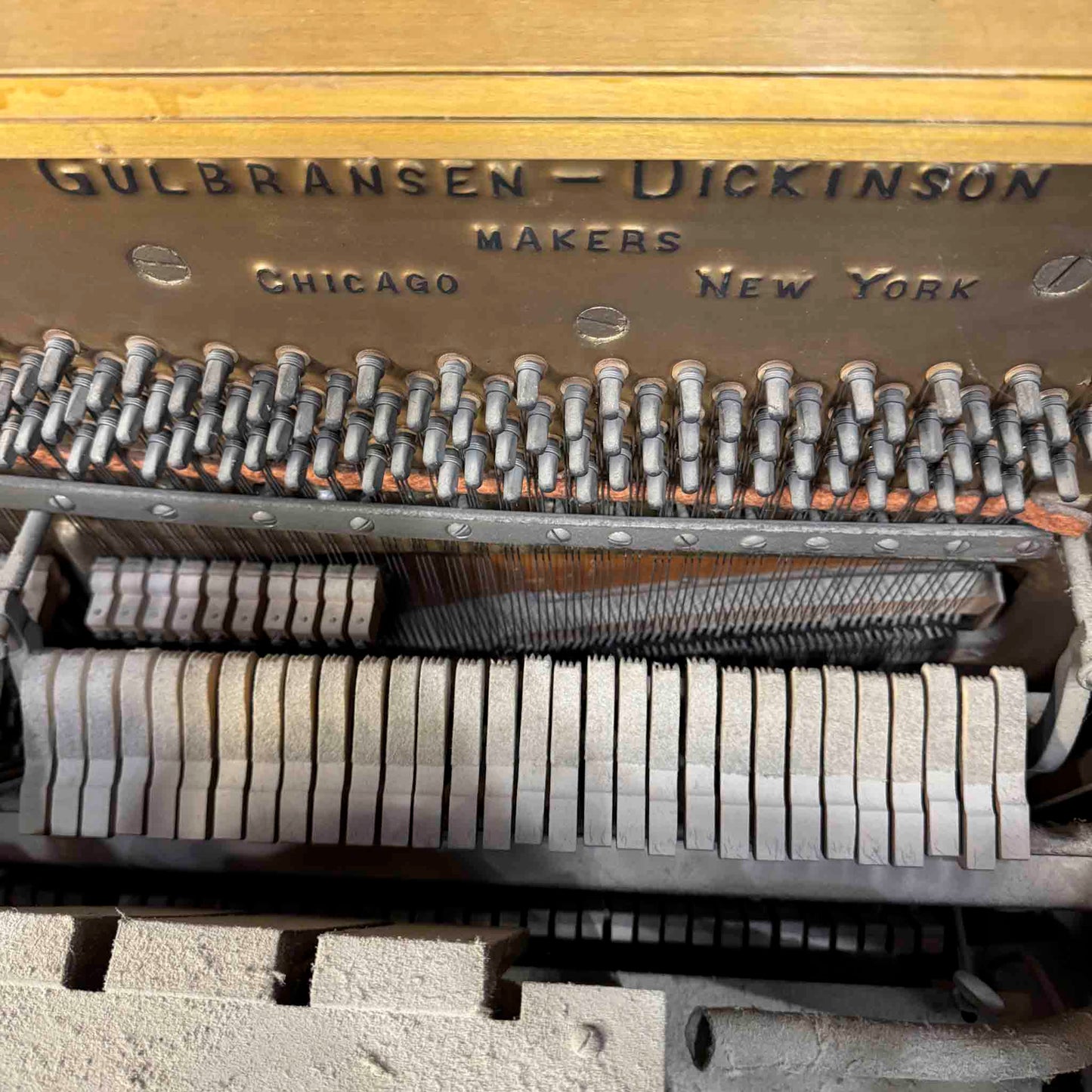 CURRENT SHOP WORK - 1920 Gulbransen 55" Vintage Player Commissioned Upright Piano