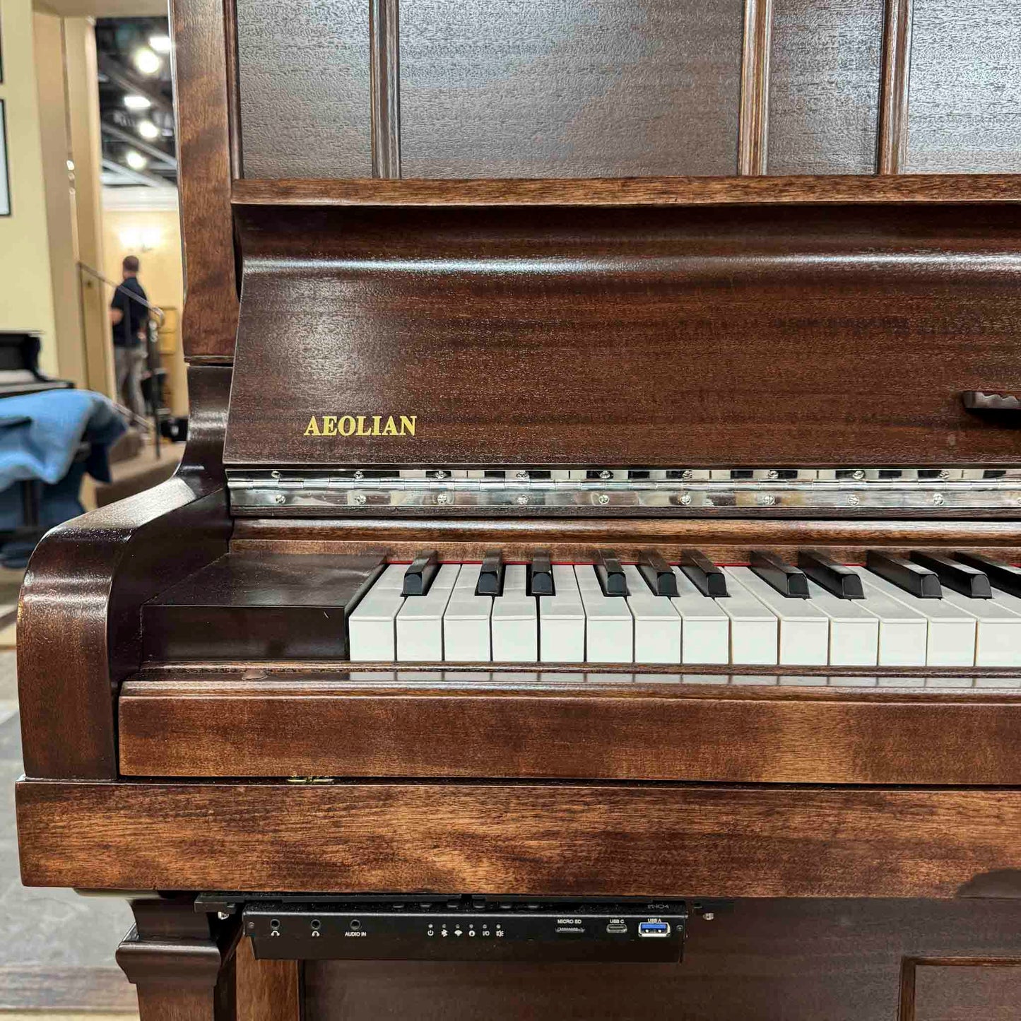 CURRENT SHOP WORK - 1931 Aeolian DuoArt Steck 55" Wood Finish Commissioned Upright Piano