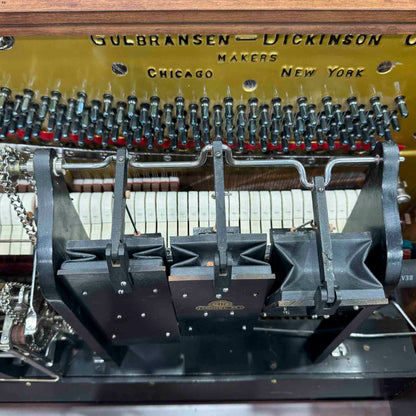 CURRENT SHOP WORK 1922 Gulbransen Wood Finish Commissioned Upright Vintage Player Piano