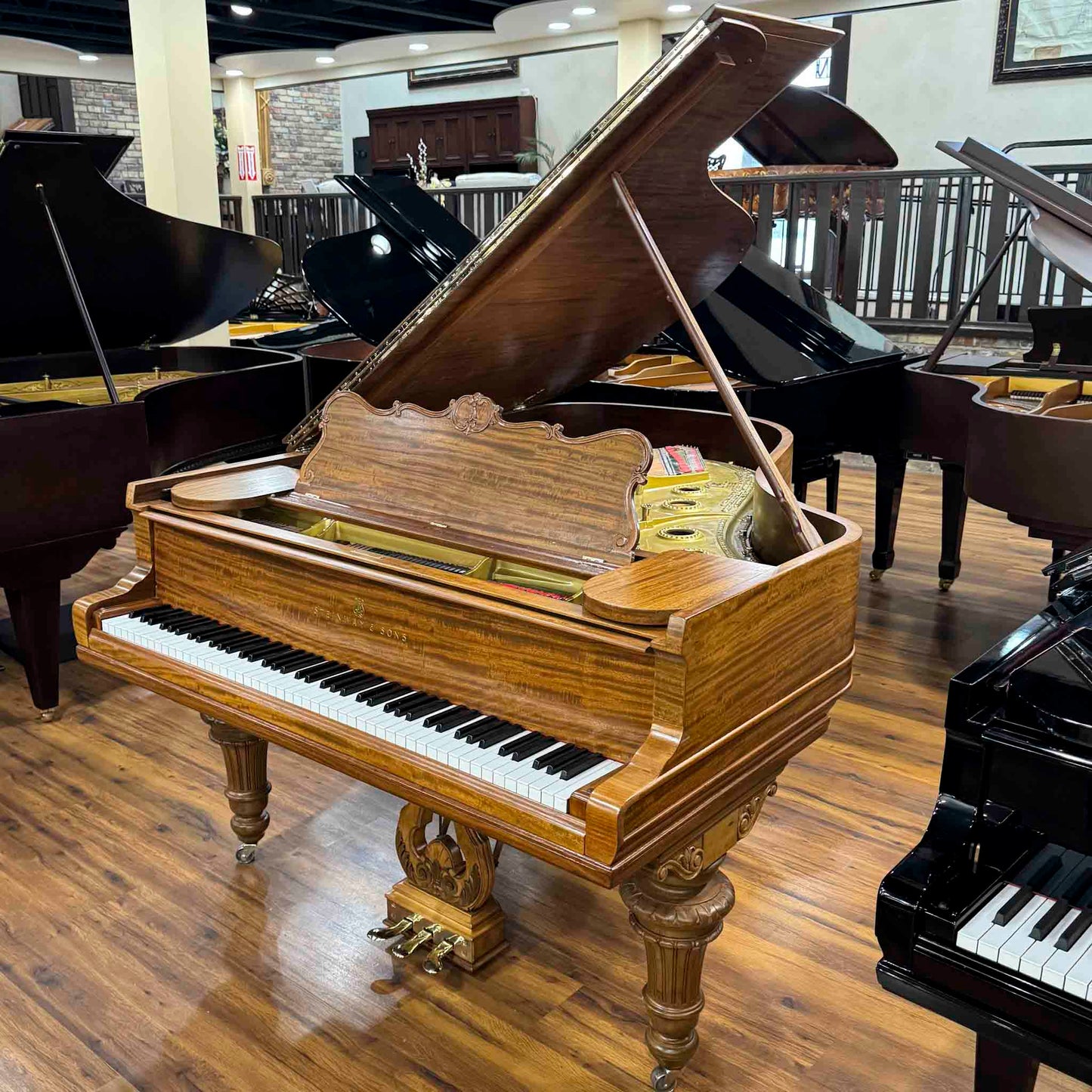 1900 Steinway Model A 6' Art Case Wood Finish Grand Piano