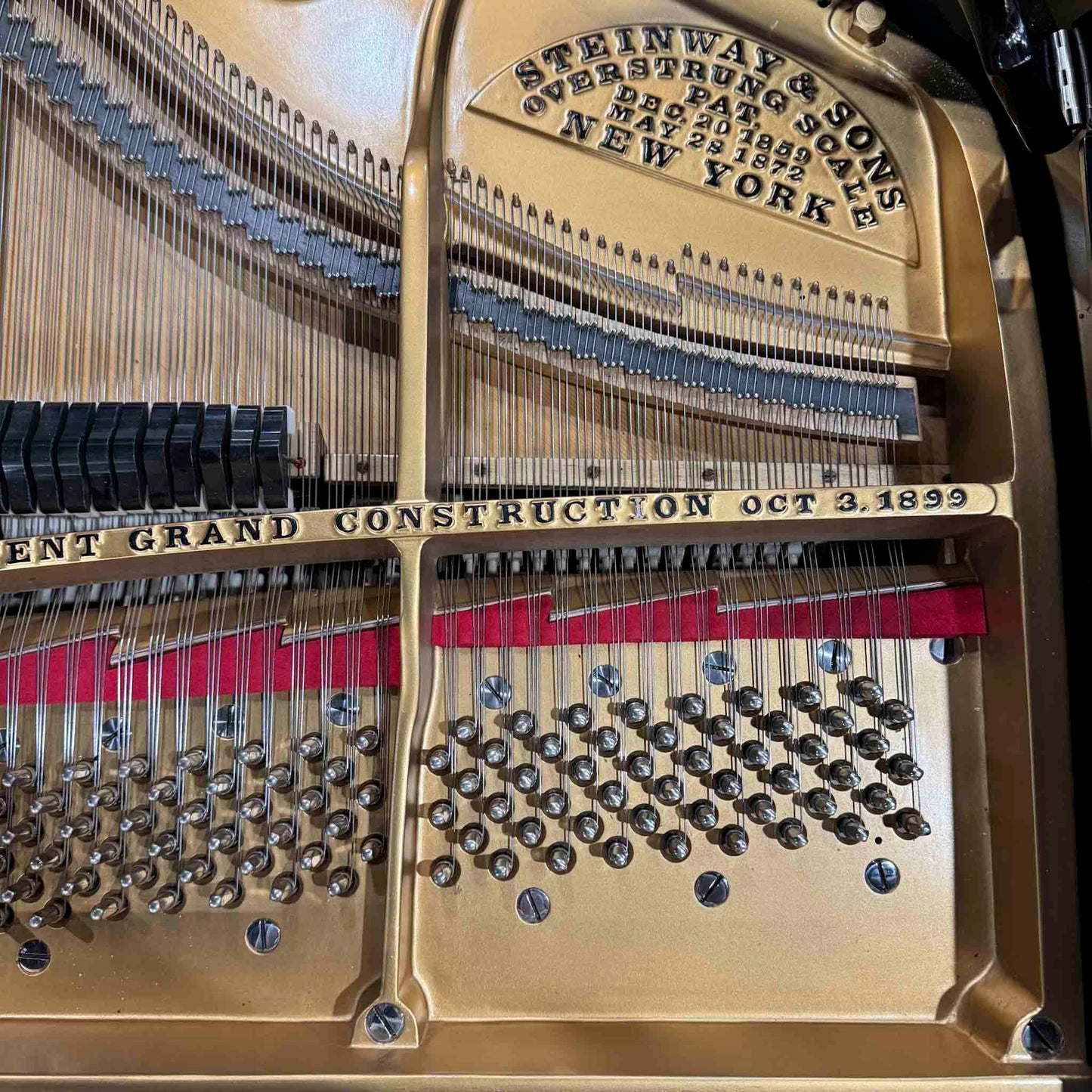 1906 Steinway 5'9" Polished Black Grand Piano