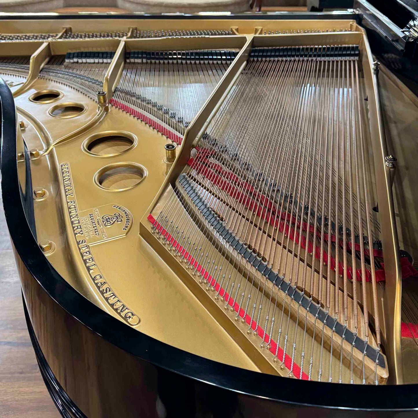 1906 Steinway 5'9" Polished Black Grand Piano - with QRS Self Playing System