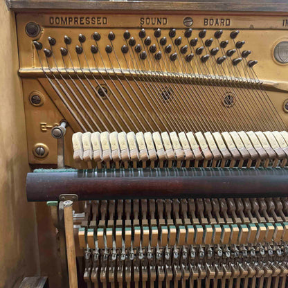 CURRENT SHOP WORK - 1926 Ellington 54" Wood Finish Commissioned Upright Piano