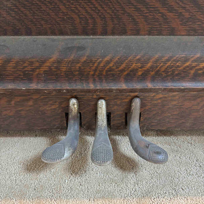 CURRENT SHOP WORK - 1909 Beckwith 58" Wood Finish Commissioned Upright Piano