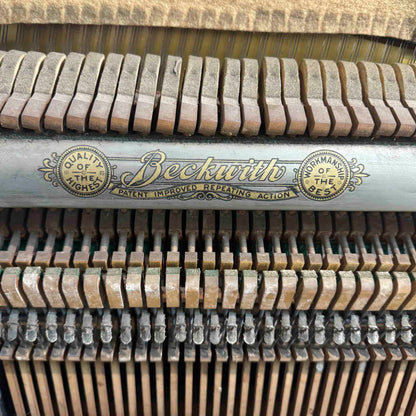 CURRENT SHOP WORK - 1909 Beckwith 58" Wood Finish Commissioned Upright Piano