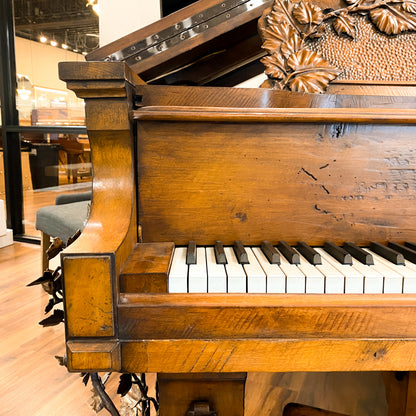 The WILDERNESS Grand Player Piano - One of A Kind Handcrafted Rustic Art Case