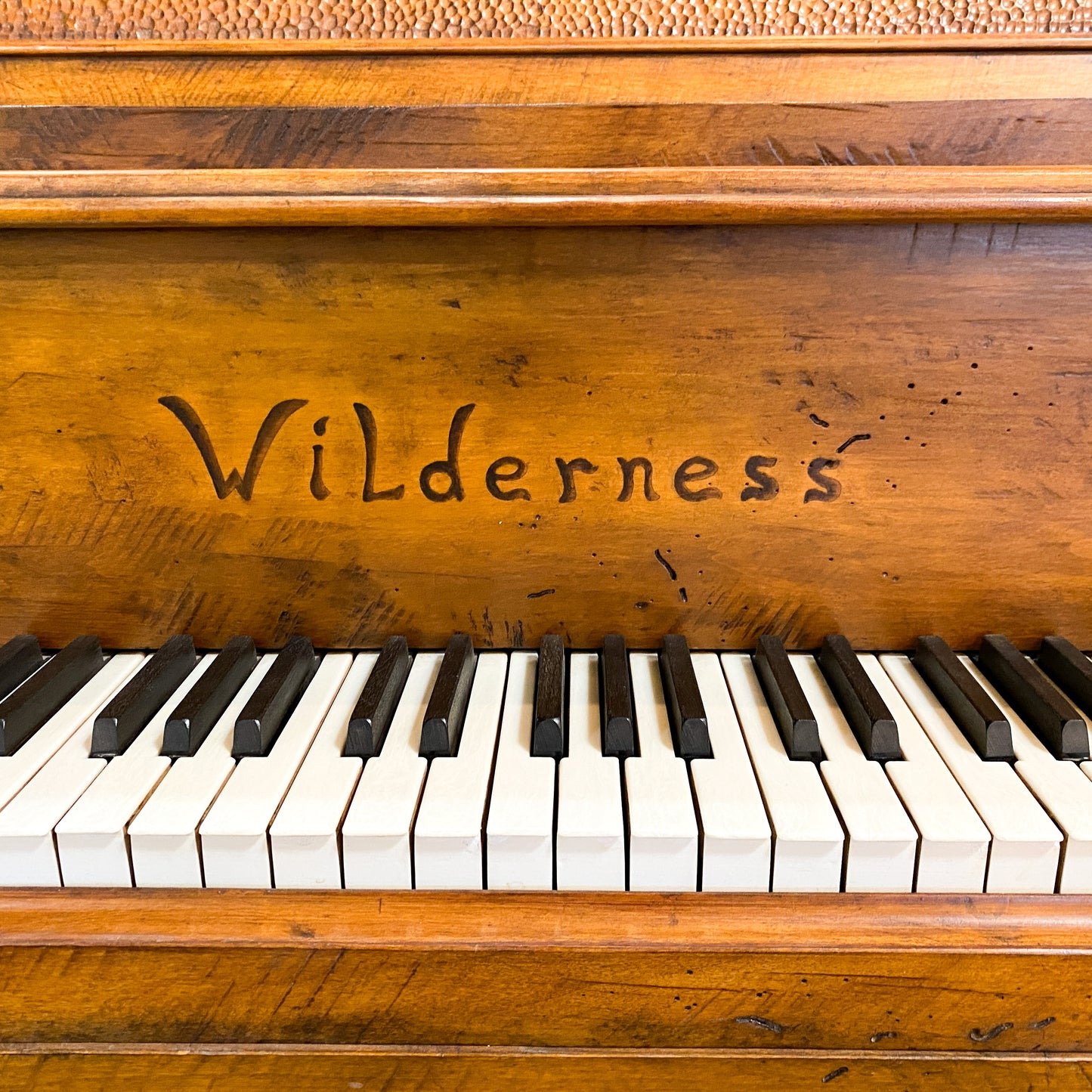 The WILDERNESS Grand Player Piano - One of A Kind Handcrafted Rustic Art Case