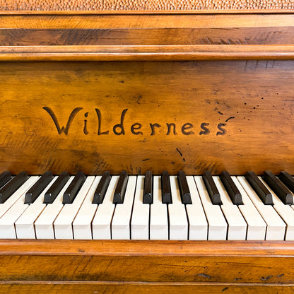 The WILDERNESS Grand Player Piano - One of A Kind Handcrafted Rustic Art Case