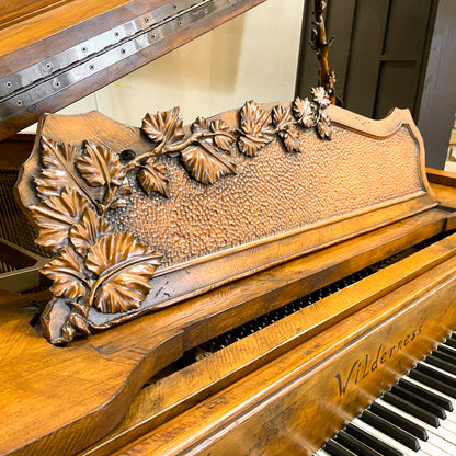 The WILDERNESS Grand Player Piano - One of A Kind Handcrafted Rustic Art Case