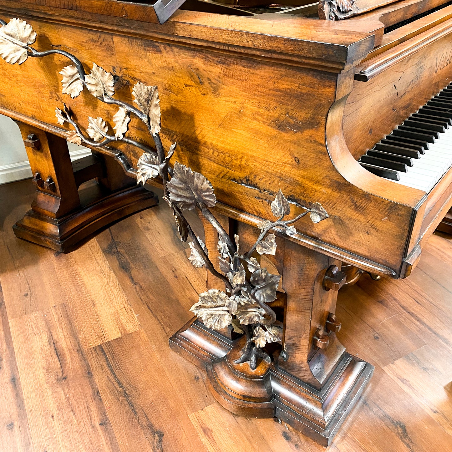 The WILDERNESS Grand Player Piano - One of A Kind Handcrafted Rustic Art Case