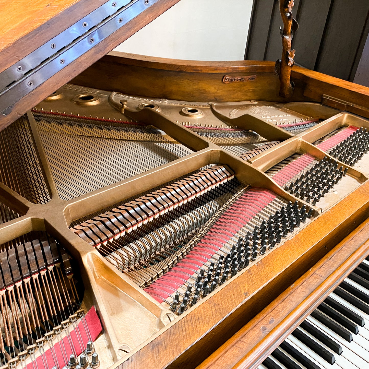 The WILDERNESS Grand Player Piano - One of A Kind Handcrafted Rustic Art Case