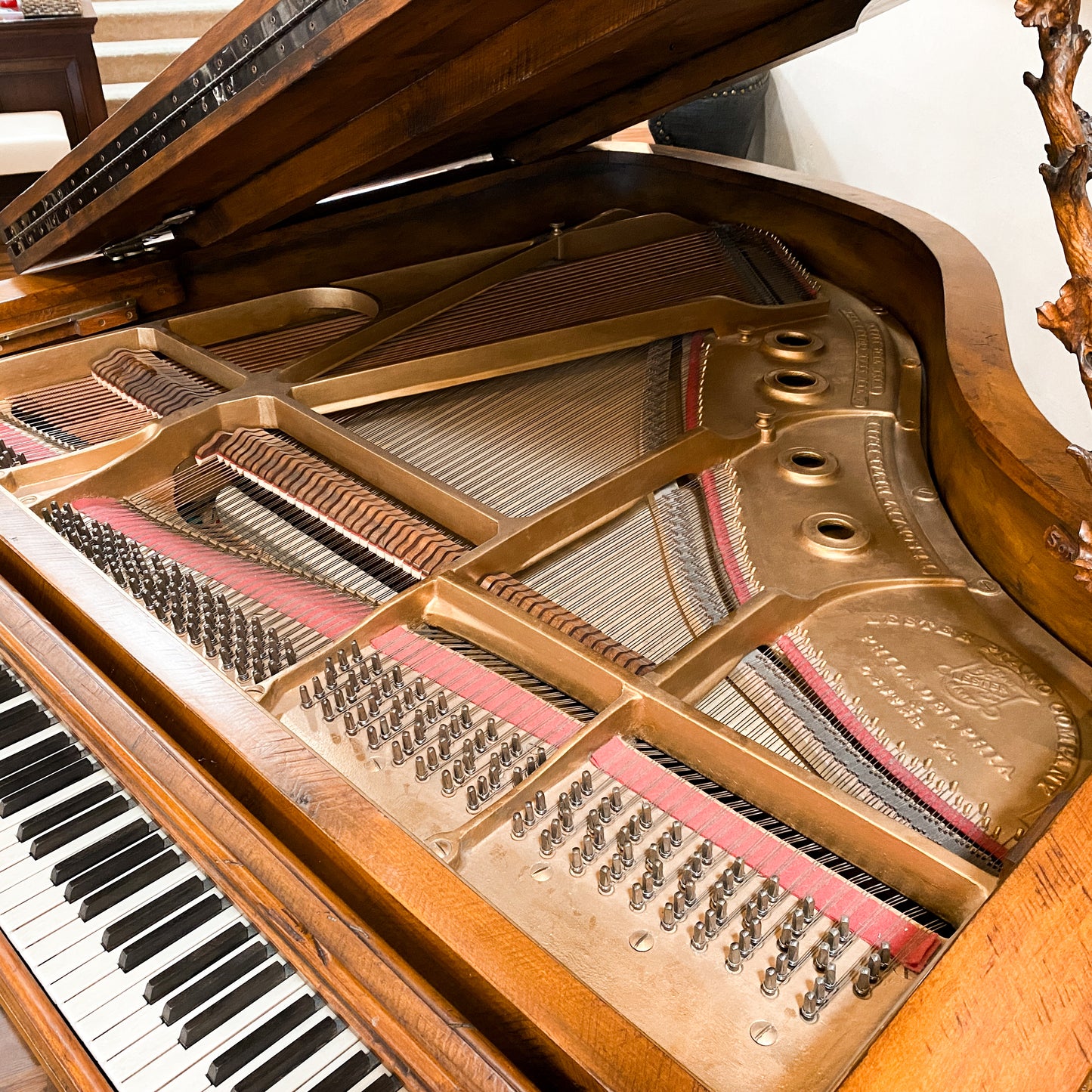 The WILDERNESS Grand Player Piano - One of A Kind Handcrafted Rustic Art Case