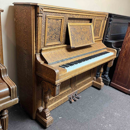 AVAILABLE TO RESTORE: CALL FOR CUSTOM PRICING - 1905 Kingsbury 56" Wood Finish Upright Piano