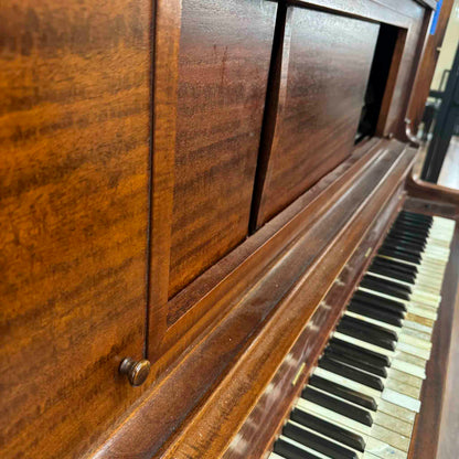 CURRENT SHOP WORK - 1916 Lester 53" Wood Finish Commissioned Upright Piano