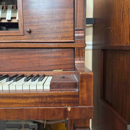 CURRENT SHOP WORK - 1916 Lester 53" Wood Finish Commissioned Upright Piano