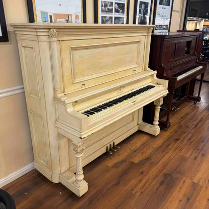 CURRENT SHOP WORK - 1907 Lester 58" Wood Finish Commissioned Upright Piano