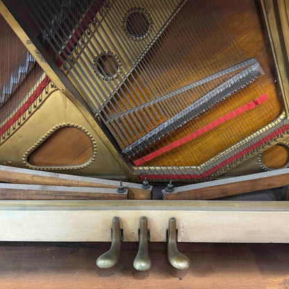CURRENT SHOP WORK - 1907 Lester 58" Wood Finish Commissioned Upright Piano