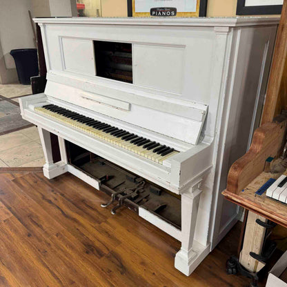 CURRENT SHOP WORK - 1911 Steinway 53" Wood Finish Commissioned Upright Piano