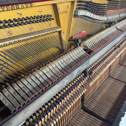 CURRENT SHOP WORK - 1911 Steinway 53" Wood Finish Commissioned Upright Piano
