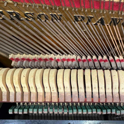 CURRENT SHOP WORK - 1890 Emerson 58" Wood Finish Commissioned Upright Piano