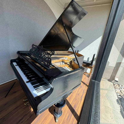 CURRENT SHOP WORK - 1888 Bechstein 7' Black Finish Commissioned Grand Piano