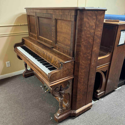 CURRENT SHOP WORK - 1893 Mason & Hamlin 57" Wood Finish Commissioned Upright Piano