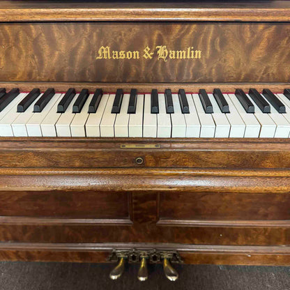 CURRENT SHOP WORK - 1893 Mason & Hamlin 57" Wood Finish Commissioned Upright Piano