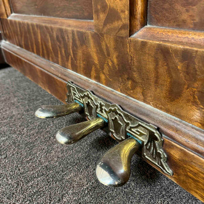 CURRENT SHOP WORK - 1893 Mason & Hamlin 57" Wood Finish Commissioned Upright Piano