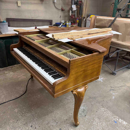 CURRENT SHOP WORK - 1920 Kimball 5'7" Wood Finish Commissioned Grand Piano