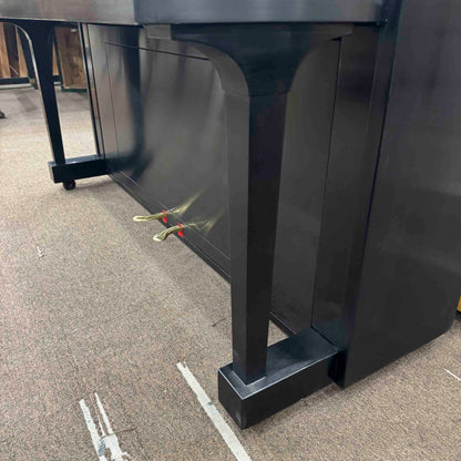 SOLD 1957 Steinway & Sons 47" Satin Black Commissioned Studio Upright Piano