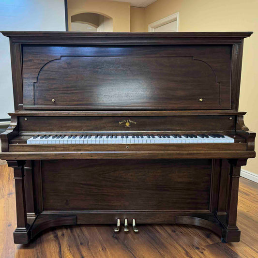 SOLD 2024 Piano Legacy Project Giveaway Winning Family- 1907 Smith & Nixon Wood Finish Upright Piano